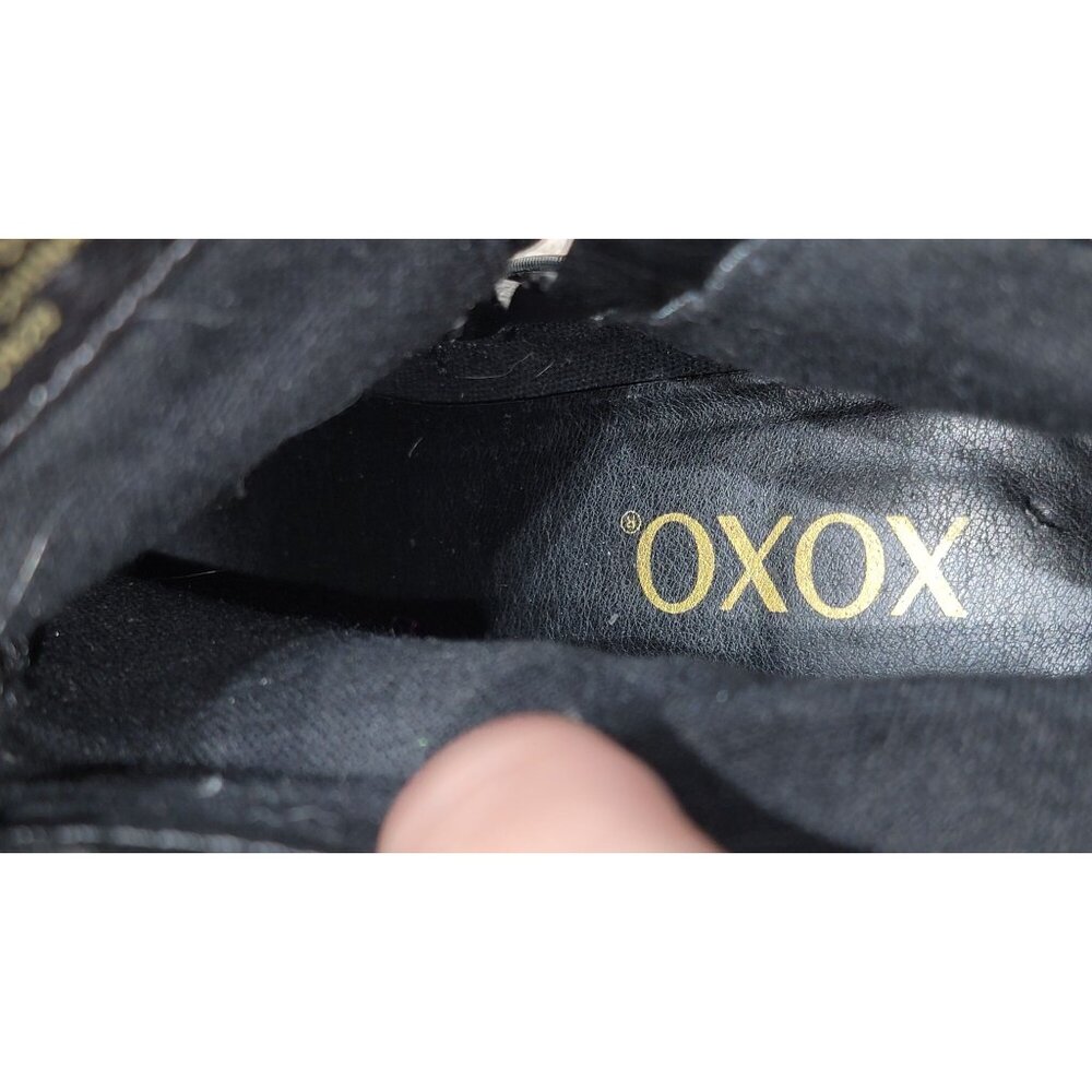 XOXO Womens Taylor Black Snake Print Ankle Boots - Women's 8 - Picture 10 of 10